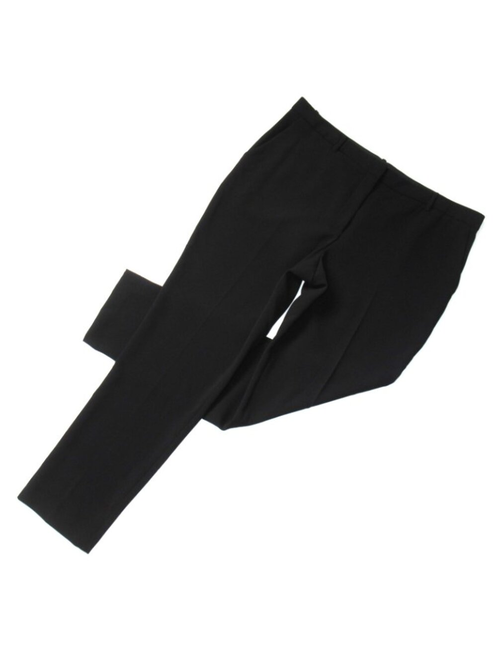 NWT THEORY Full Length Treeca in Black Admiral Crepe Tapered Slim Pants 14 - Picture 3 of 7